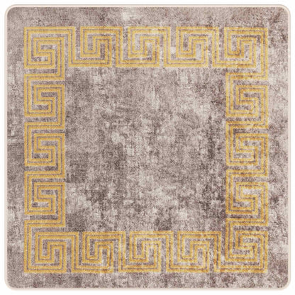 Runner Tappeto MARSA Grigio 100 x 100 cm Poliestere e PVC | homemem39