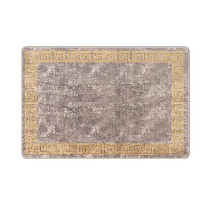 Runner Tappeto MARSA Grigio 100 x 150 cm Poliestere e PVC | homemem39