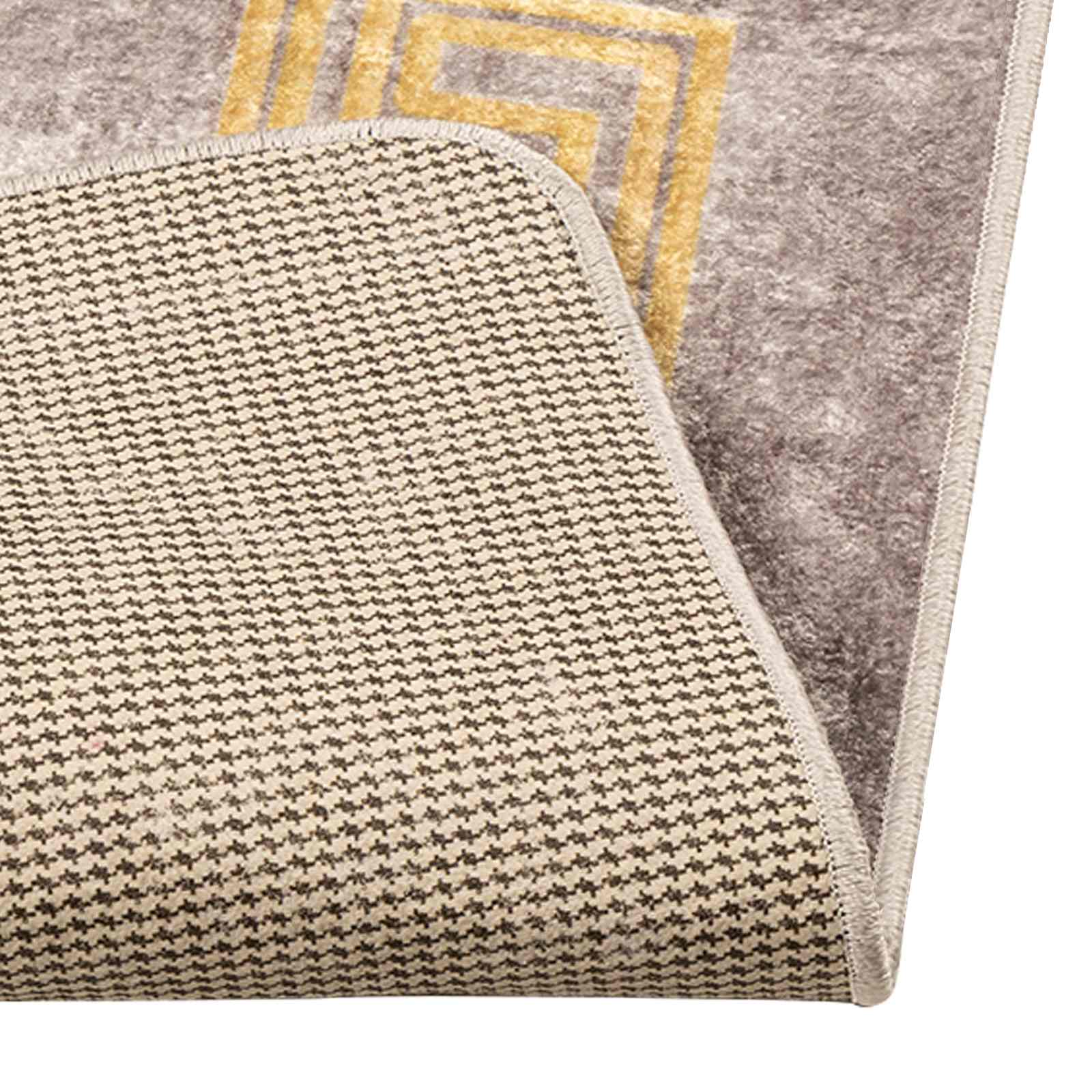 Runner Tappeto MARSA Grigio 100 x 250 cm Poliestere e PVC | homemem39