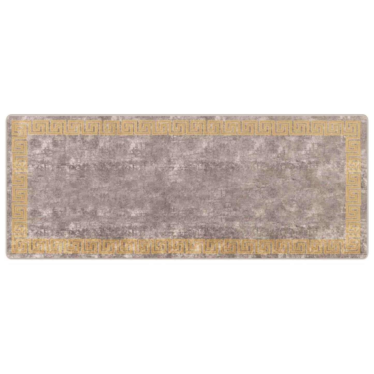 Runner Tappeto MARSA Grigio 100 x 250 cm Poliestere e PVC | homemem39