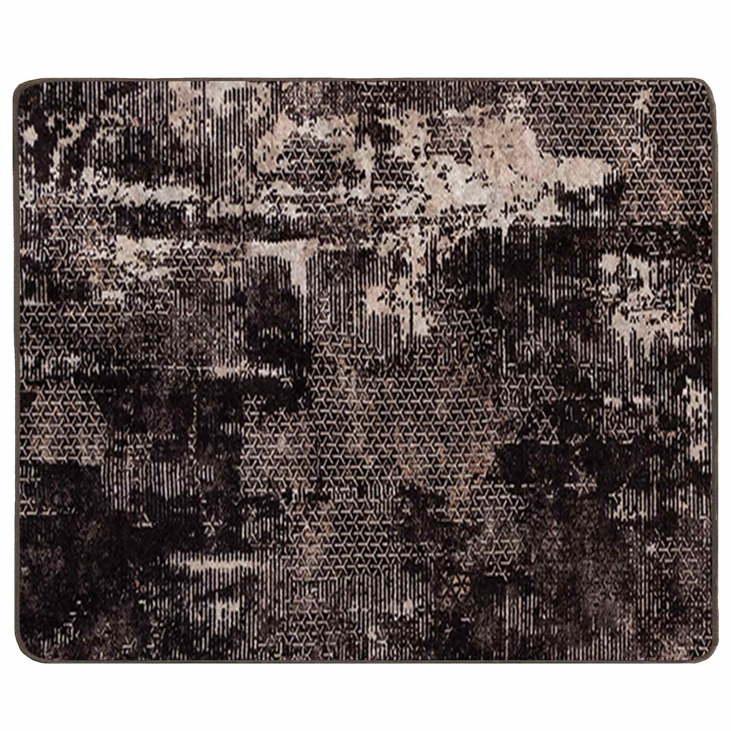 Runner Tappeto MARSA Nero 80 x 100 cm Poliestere e PVC | homemem39