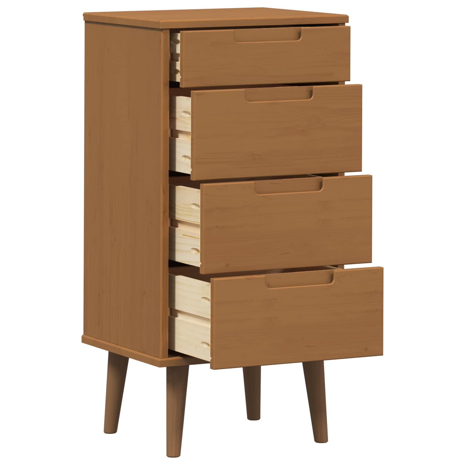 Cassettiera MOLDE Caramello 40 x 35 x 82 cm | homemem39