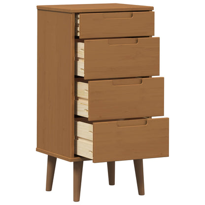 Cassettiera MOLDE Caramello 40 x 35 x 82 cm | homemem39
