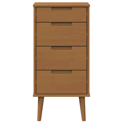 Cassettiera MOLDE Caramello 40 x 35 x 82 cm | homemem39