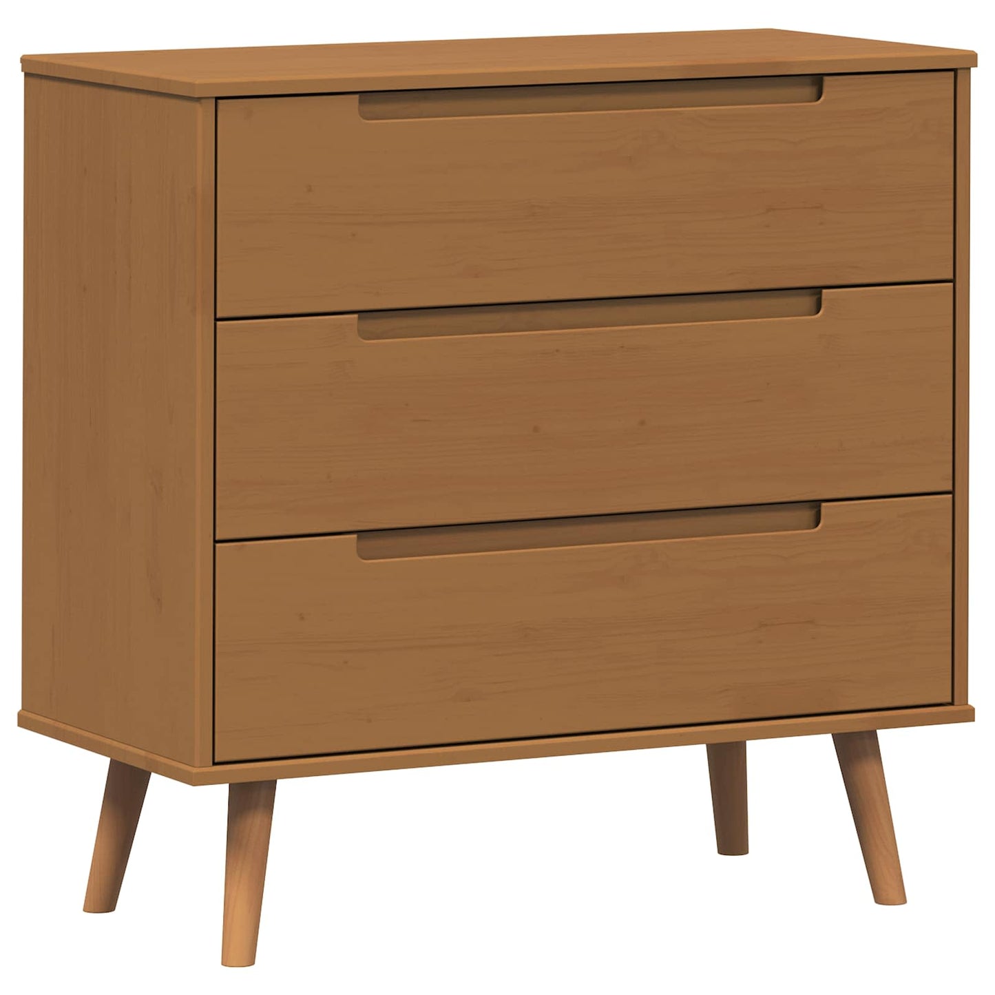 Cassettiera MOLDE Caramello 80 x 40 x 80 cm | homemem39