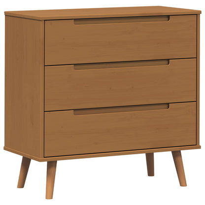 Cassettiera MOLDE Caramello 80 x 40 x 80 cm | homemem39