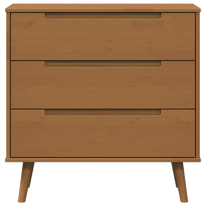 Cassettiera MOLDE Caramello 80 x 40 x 80 cm | homemem39