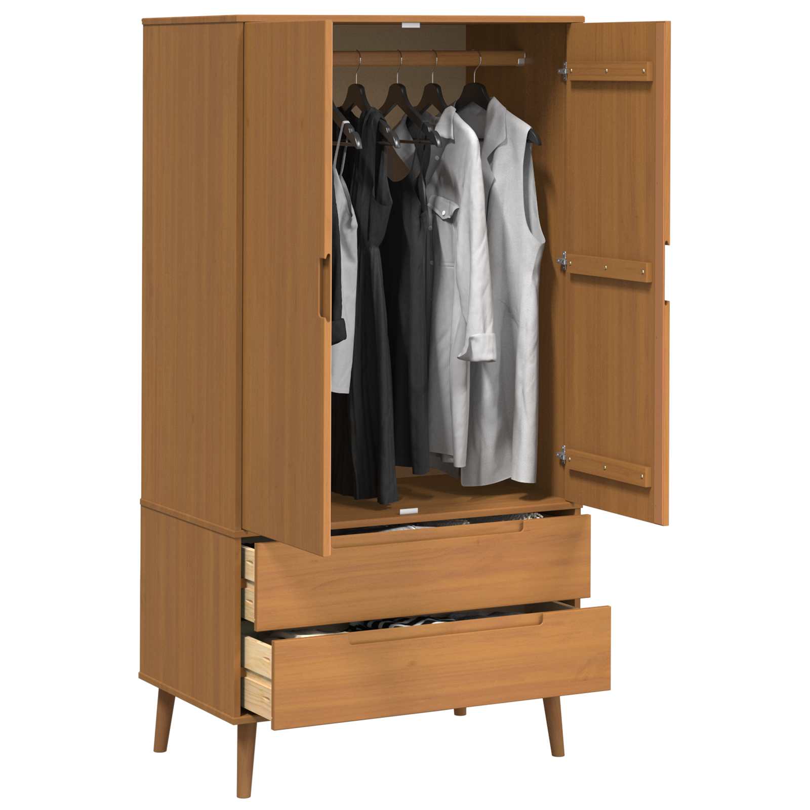 Guardaroba MOLDE Caramello 90 x 55 x 175 cm | homemem39