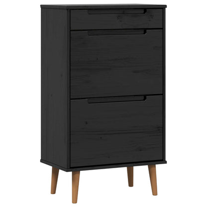 Mobile per scarpe MOLDE 59,5 x 35 x 103 cm Nero | homemem39