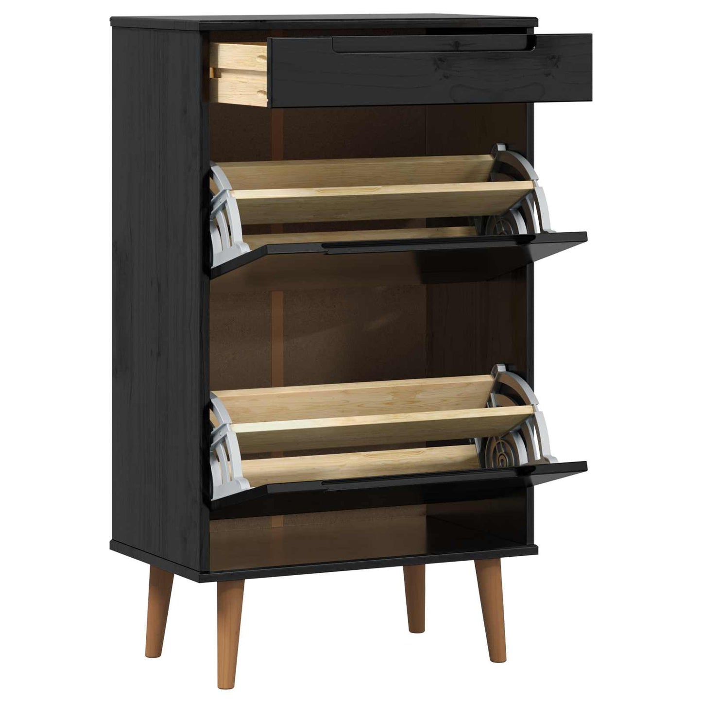 Mobile per scarpe MOLDE 59,5 x 35 x 103 cm Nero | homemem39