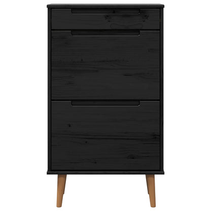 Mobile per scarpe MOLDE 59,5 x 35 x 103 cm Nero | homemem39