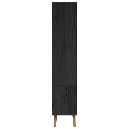 Armadio in Vetro Nero 90 x 35 x 175 cm | homemem39