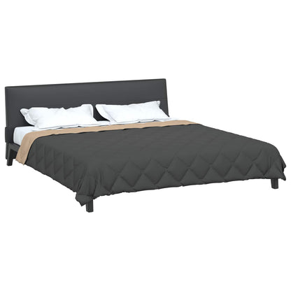 Duvet Estivo Antracite e Talpa 220 x 200 cm Microfibra | homemem39