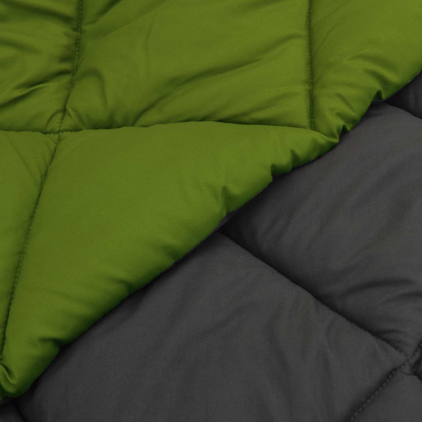 Duvet Estivo Verde e Antracite 200 x 200 cm Microfibra