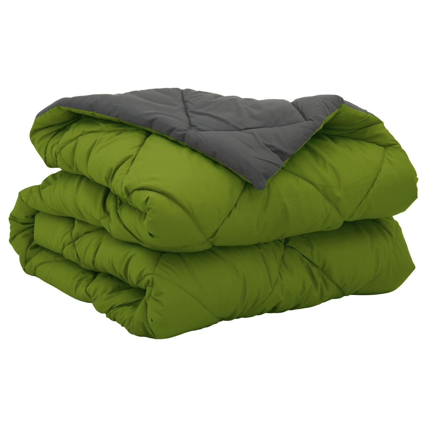 Duvet Estivo Verde e Antracite 220 x 135 cm Microfibra