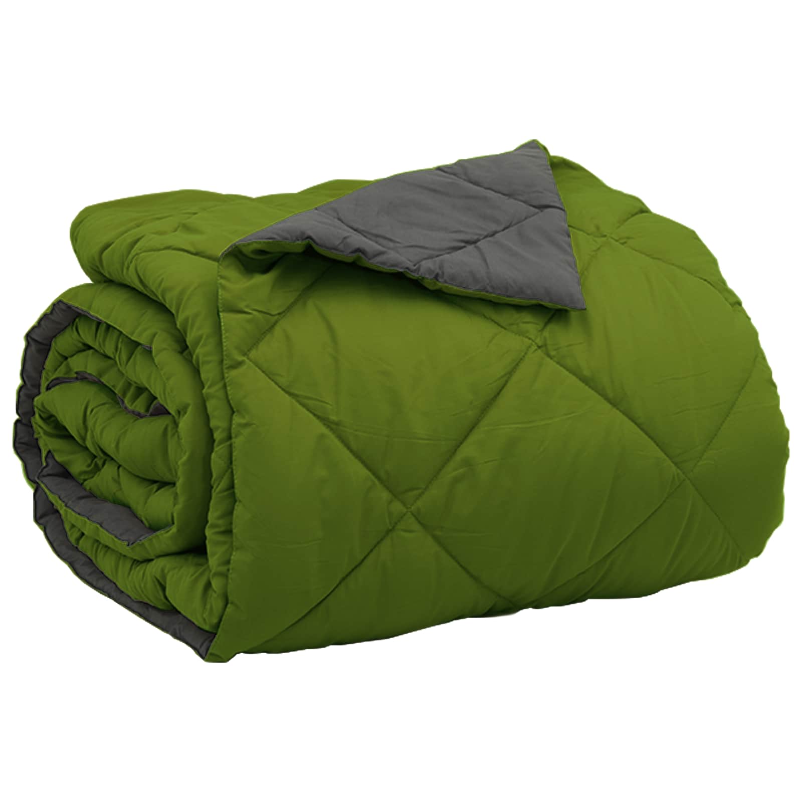 Duvet Estivo Verde e Antracite 220 x 240 cm Microfibra | homemem39