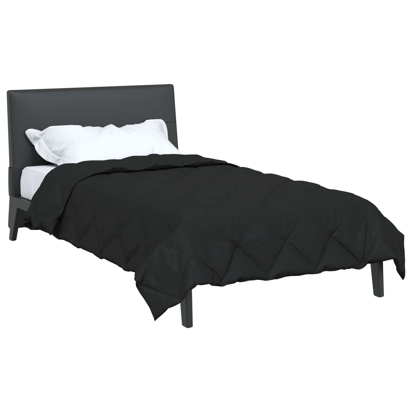 Duvet Estivo Nero 220 x 140 cm Microfibra