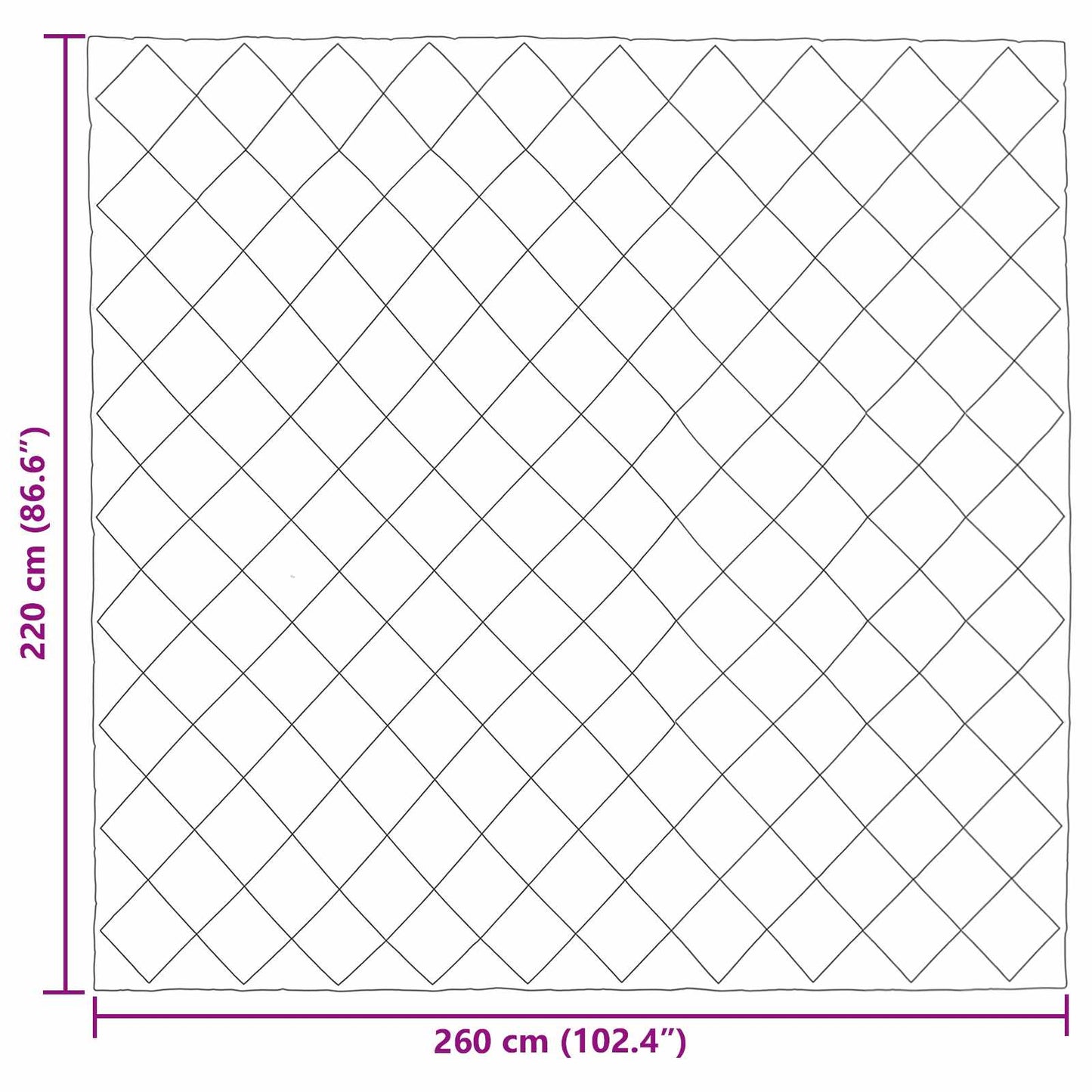 Duvet Estivo Nero 220 x 260 cm Microfibra