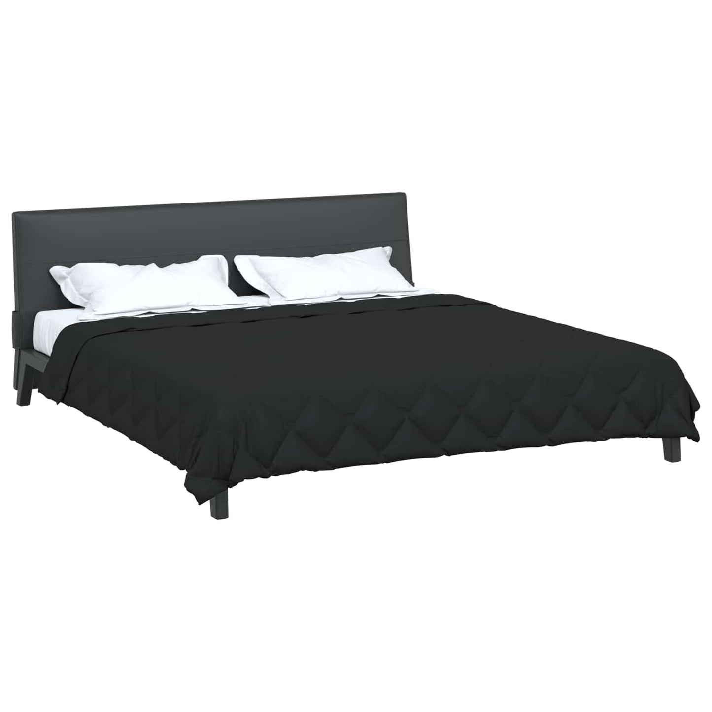 Duvet Estivo Nero 240 x 260 cm Microfibra