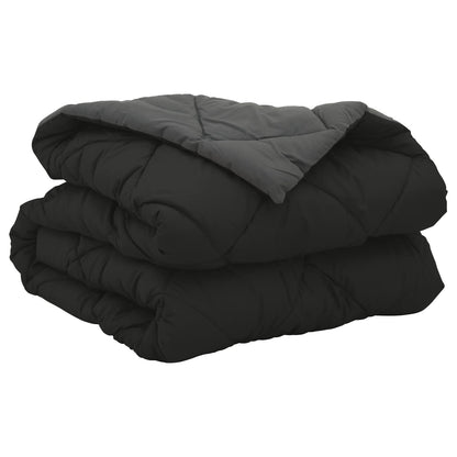 Duvet Estivo Nero e antracite 200 x 140 cm Microfibra