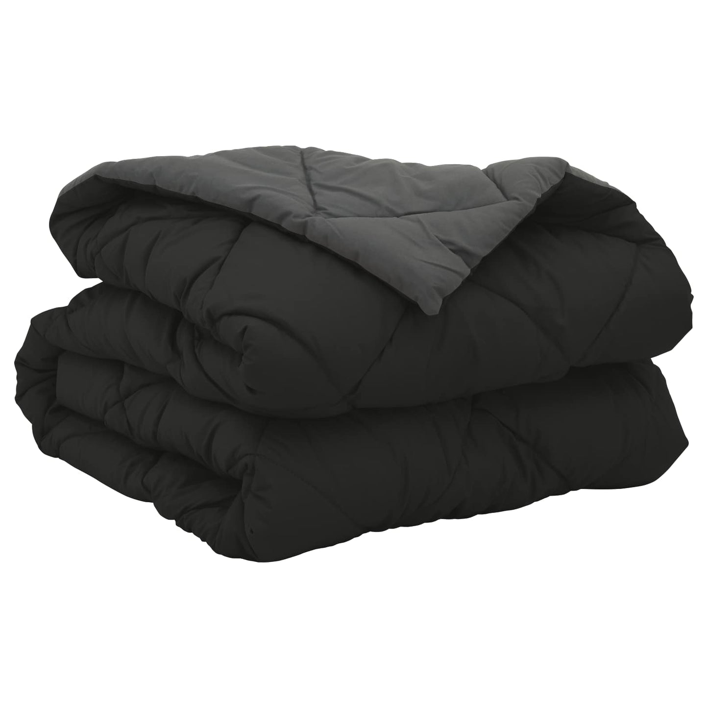 Duvet Estivo Nero e antracite 200 x 155 cm Microfibra