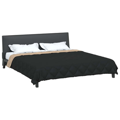 Duvet Estivo Nero e Talpa 200 x 200 cm Microfibra