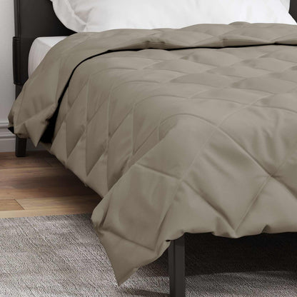 Duvet Estivo Grigio chiaro 220 x 155 cm Microfibra
