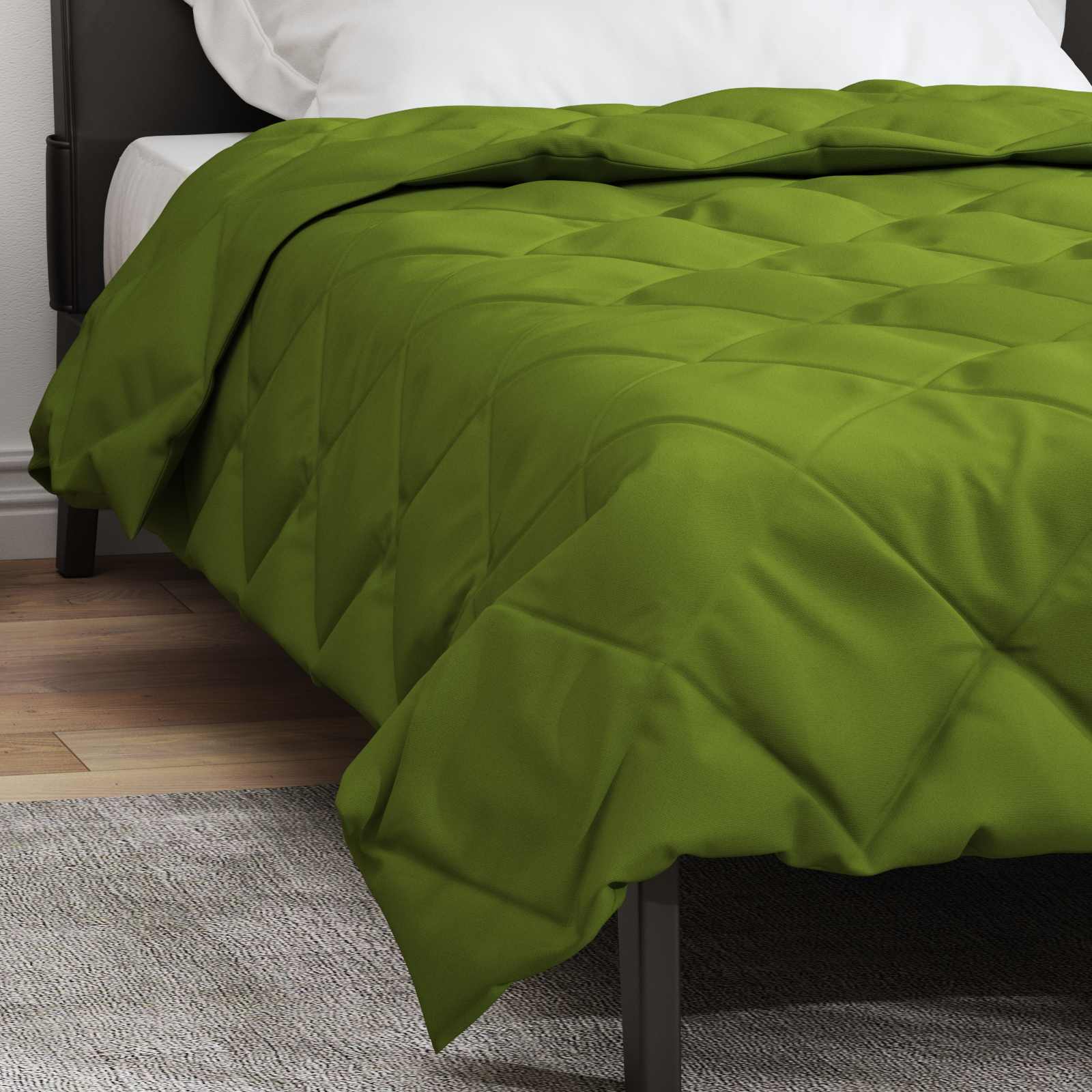 Piumone Completo Annuale Verde 135 x 220 cm Microfibra | homemem39
