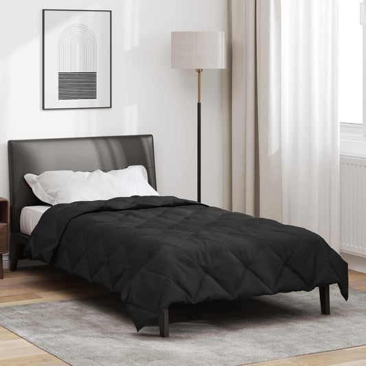Piumone Completo Annuale Nero 135 x 220 cm Microfibra - homemem39