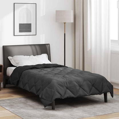 Piumone Completo Annuale Nero e antracite 135 x 200 cm | homemem39