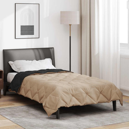 Piumone Completo Annuale Nero e Talpa 140 x 200 cm Microfibra | homemem39