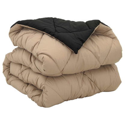 Piumone Completo Annuale Nero e Talpa 220 x 155 cm Microfibra