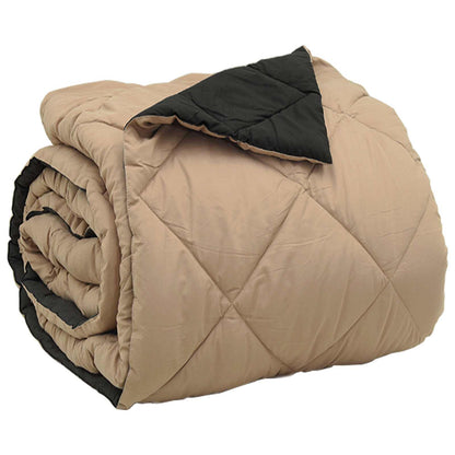 Piumone Completo Annuale Nero e Talpa 220 x 200 cm Microfibra