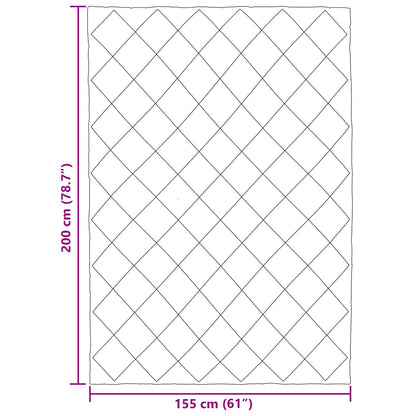 Piumone Completo Annuale Grigio chiaro 200 x 155 cm Microfibra