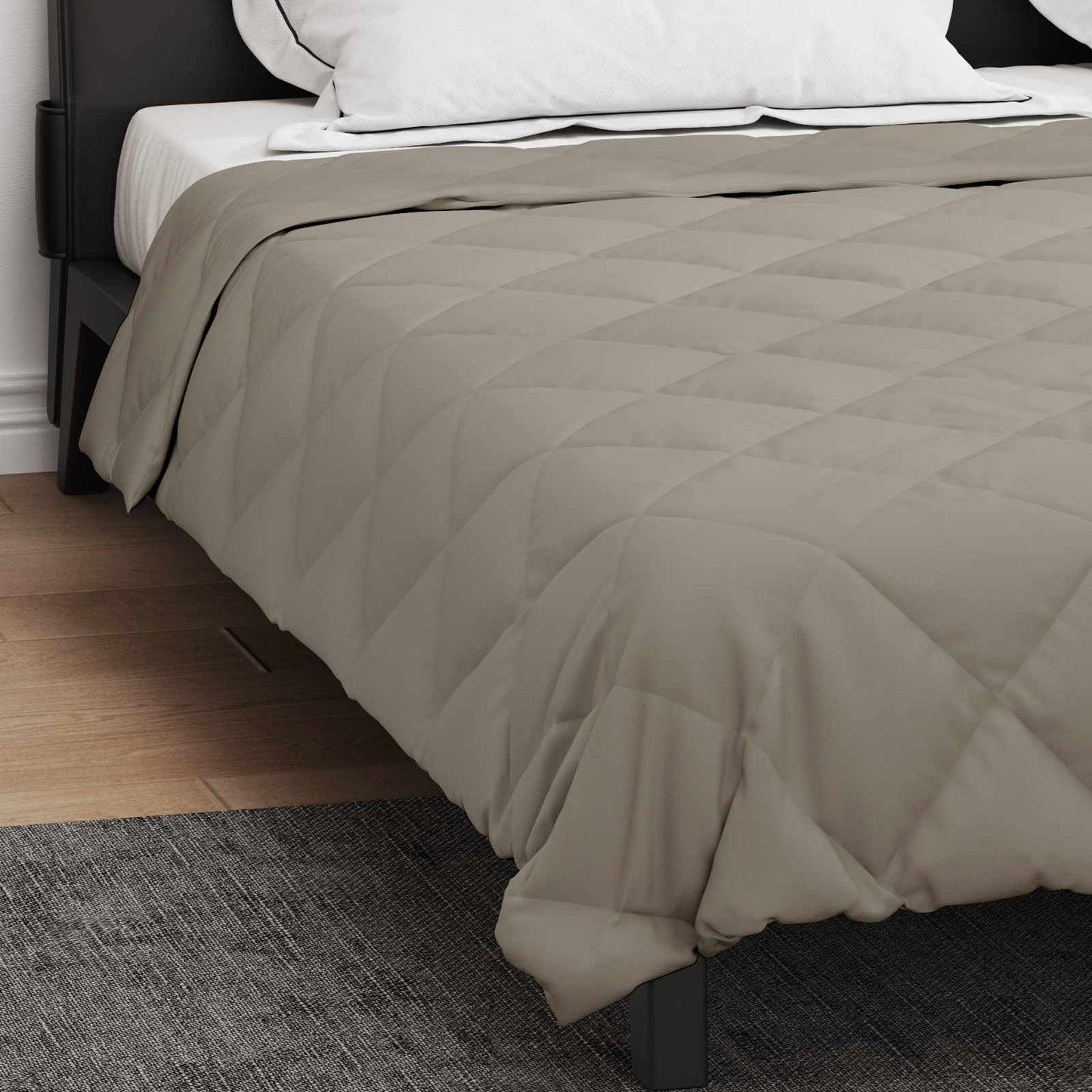 Piumone Completo Annuale Grigio chiaro 200 x 240 cm Microfibra | homemem39