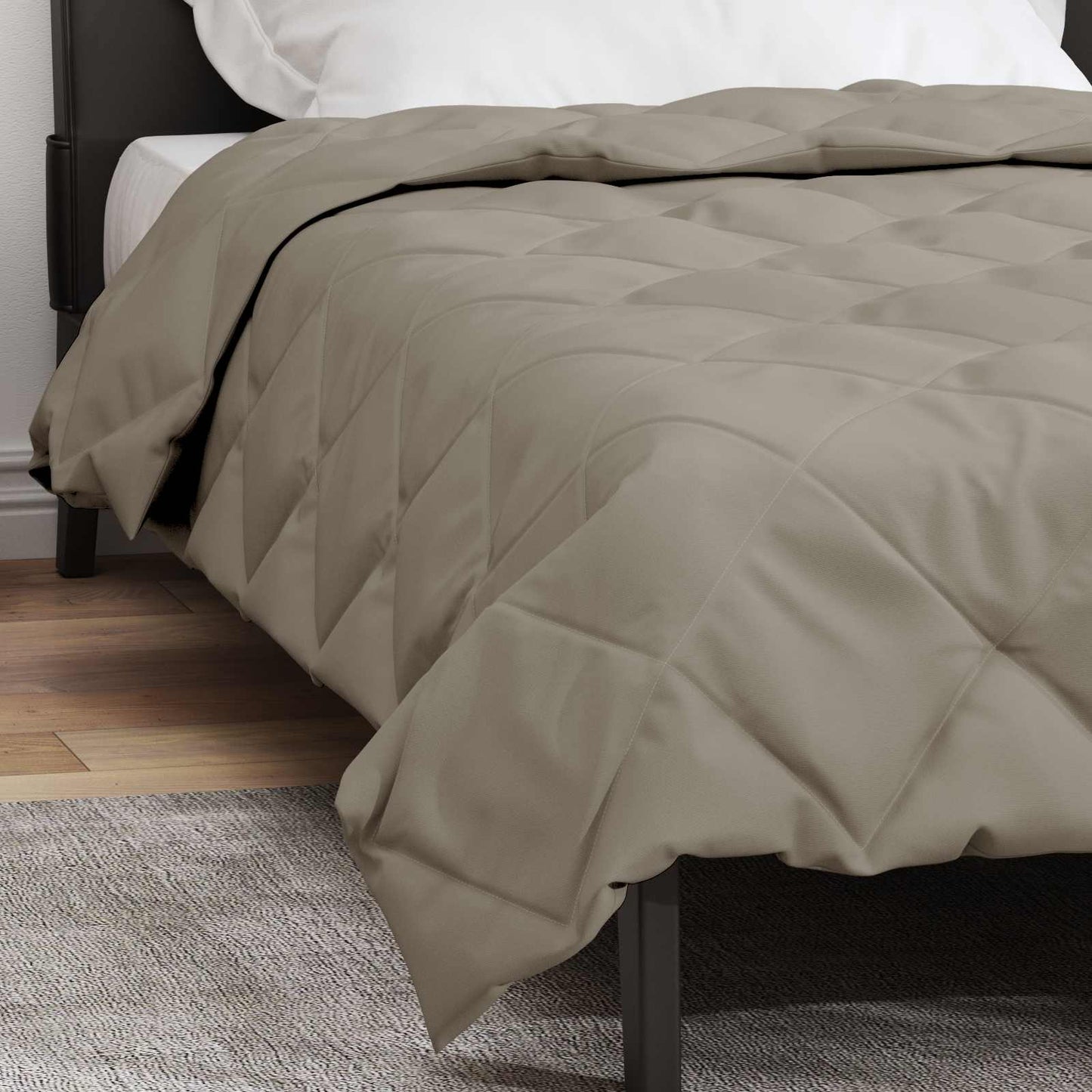 Piumone Completo Annuale Grigio chiaro 135 x 220 cm Microfibra | homemem39