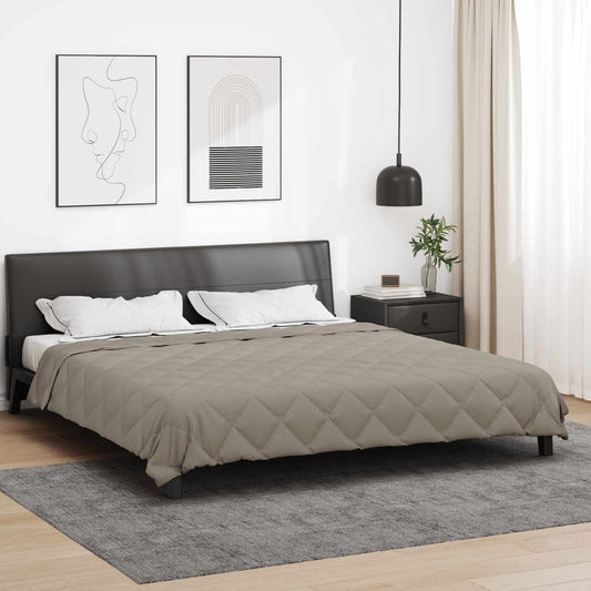 Piumone Completo Annuale Grigio chiaro 200 x 220 cm Microfibra - homemem39