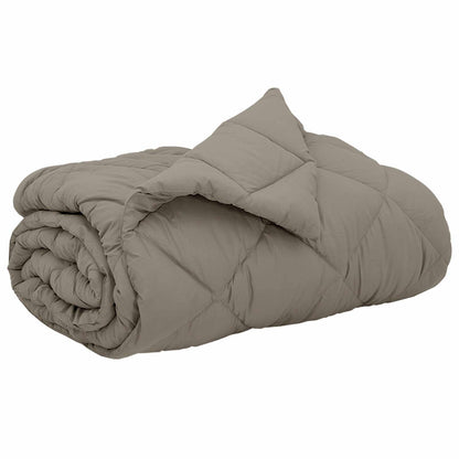 Piumone Completo Annuale Grigio chiaro 220 x 240 cm Microfibra