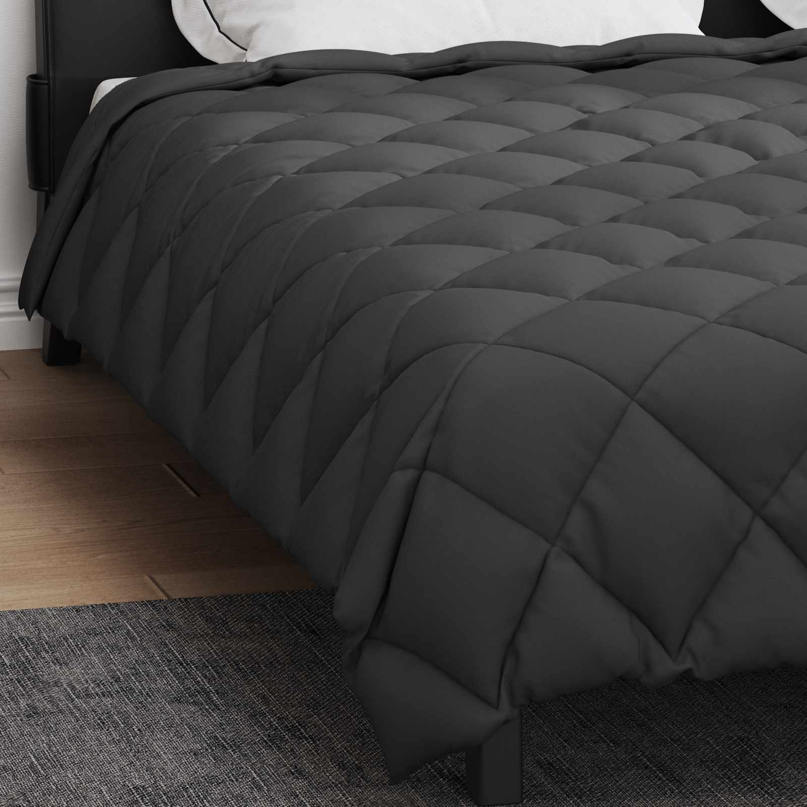 Duvet Invernale Antracite 200 x 240 cm Microfibra | homemem39