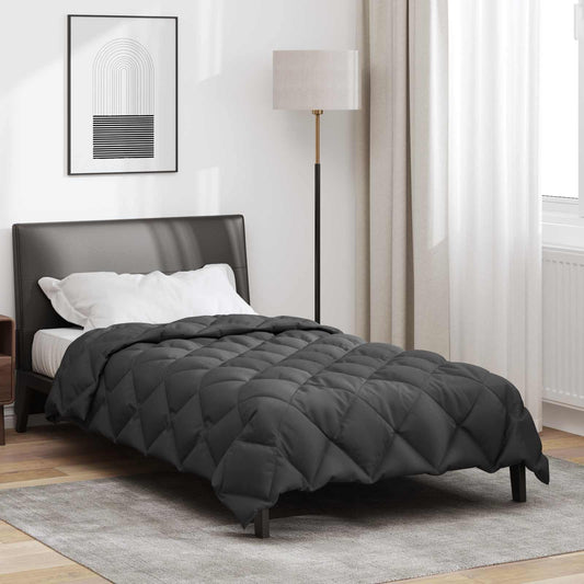 Duvet Invernale 135 x 220 cm 450 gsm Antracite - homemem39