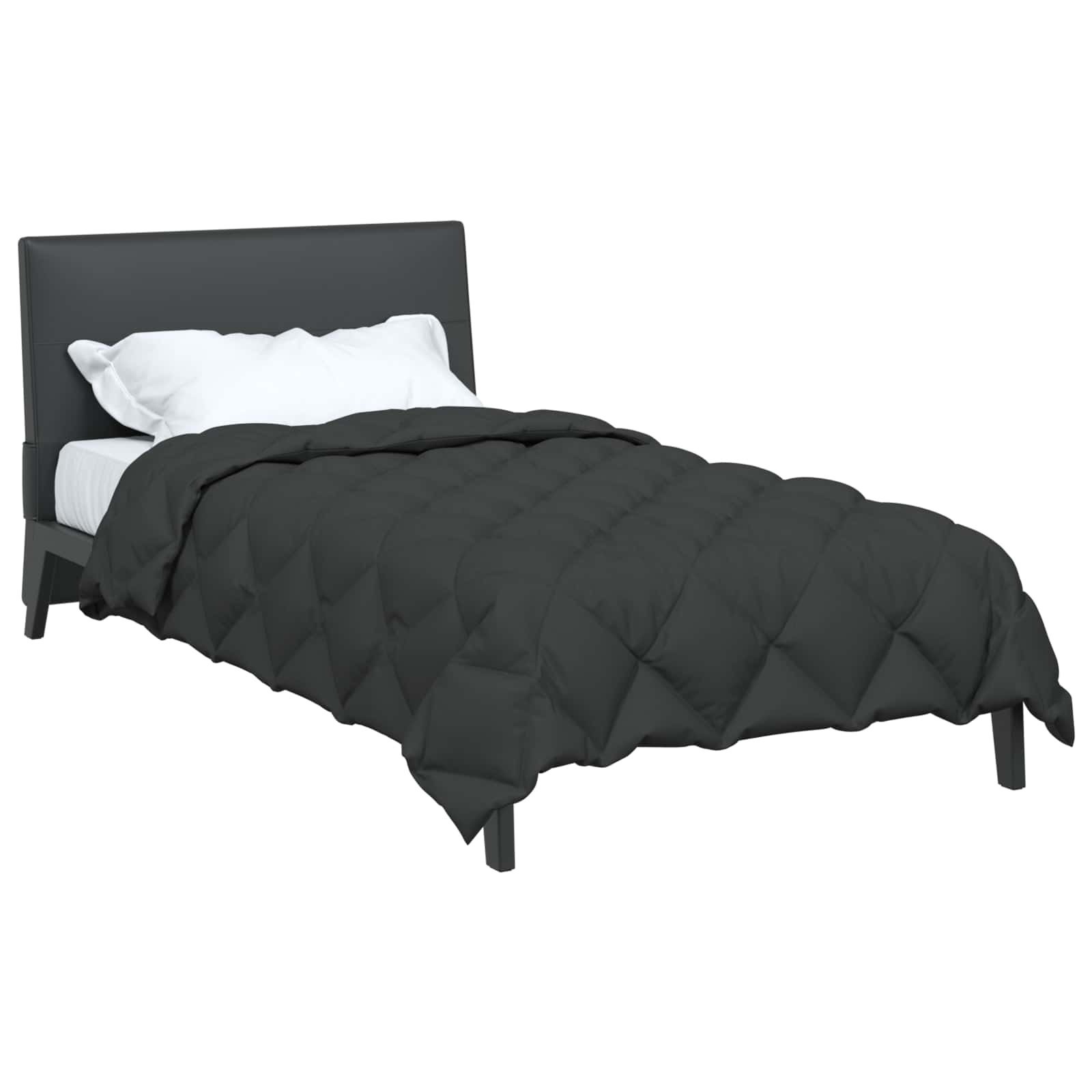 Duvet Invernale Antracite 135 x 220 cm Microfibra | homemem39