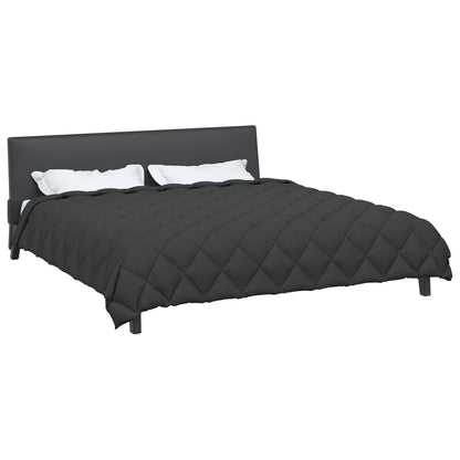 Duvet Invernale Antracite 220 x 260 cm Microfibra