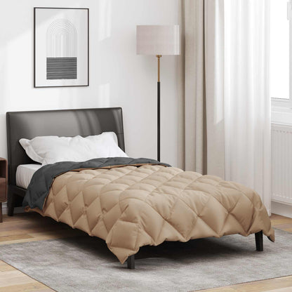 Duvet Invernale Antracite e Talpa 140 x 200 cm Microfibra | homemem39