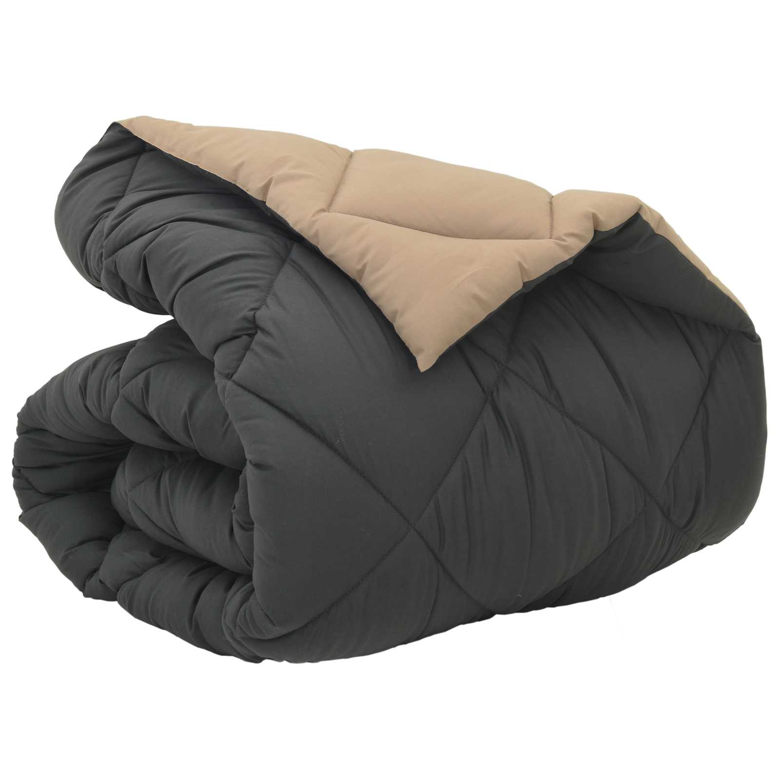 Duvet Invernale Antracite e Talpa 140 x 200 cm Microfibra | homemem39