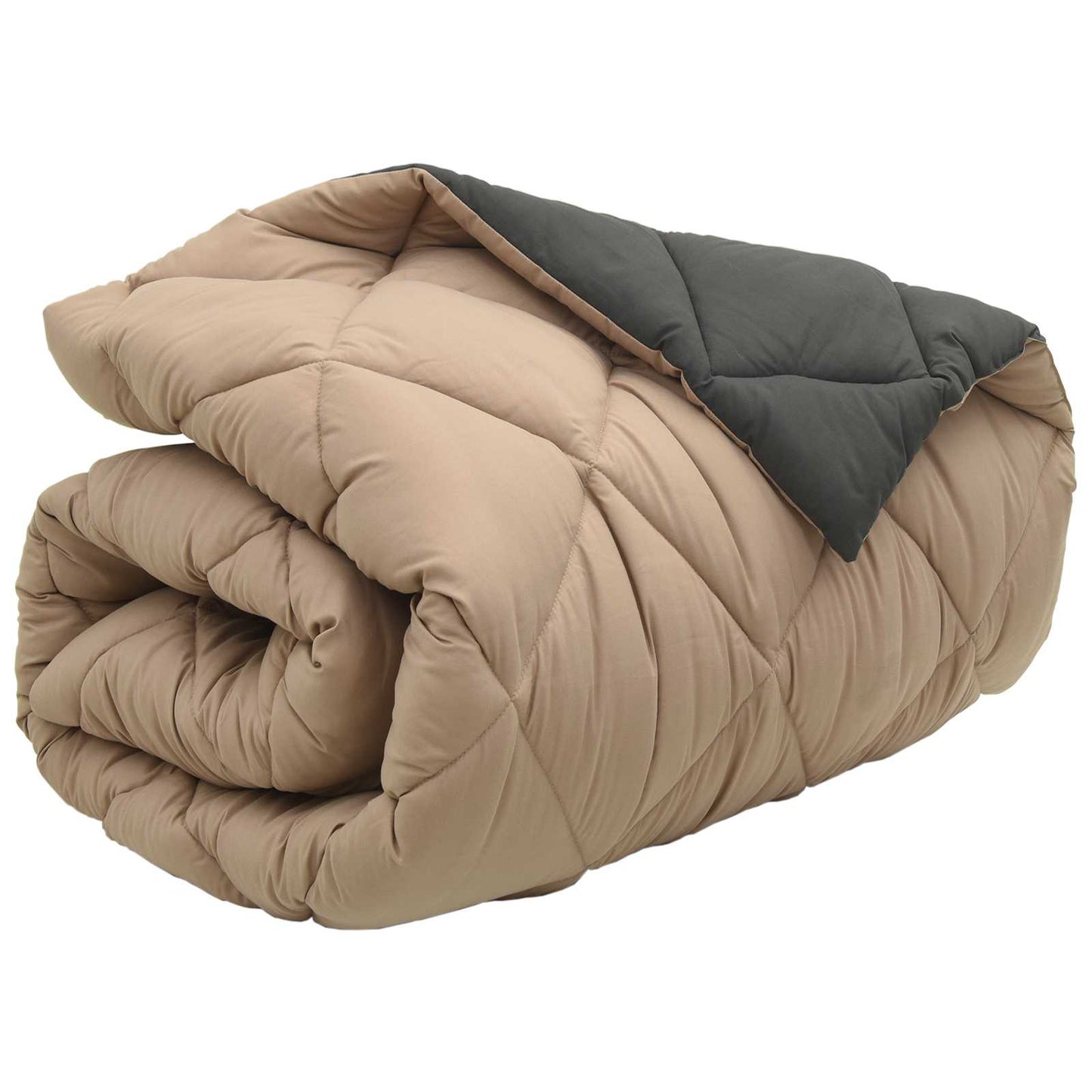 Duvet Invernale Antracite e Talpa 140 x 200 cm Microfibra | homemem39