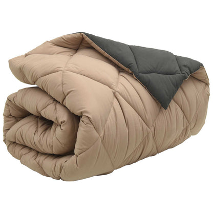 Duvet Invernale Antracite e Talpa 140 x 220 cm Microfibra | homemem39