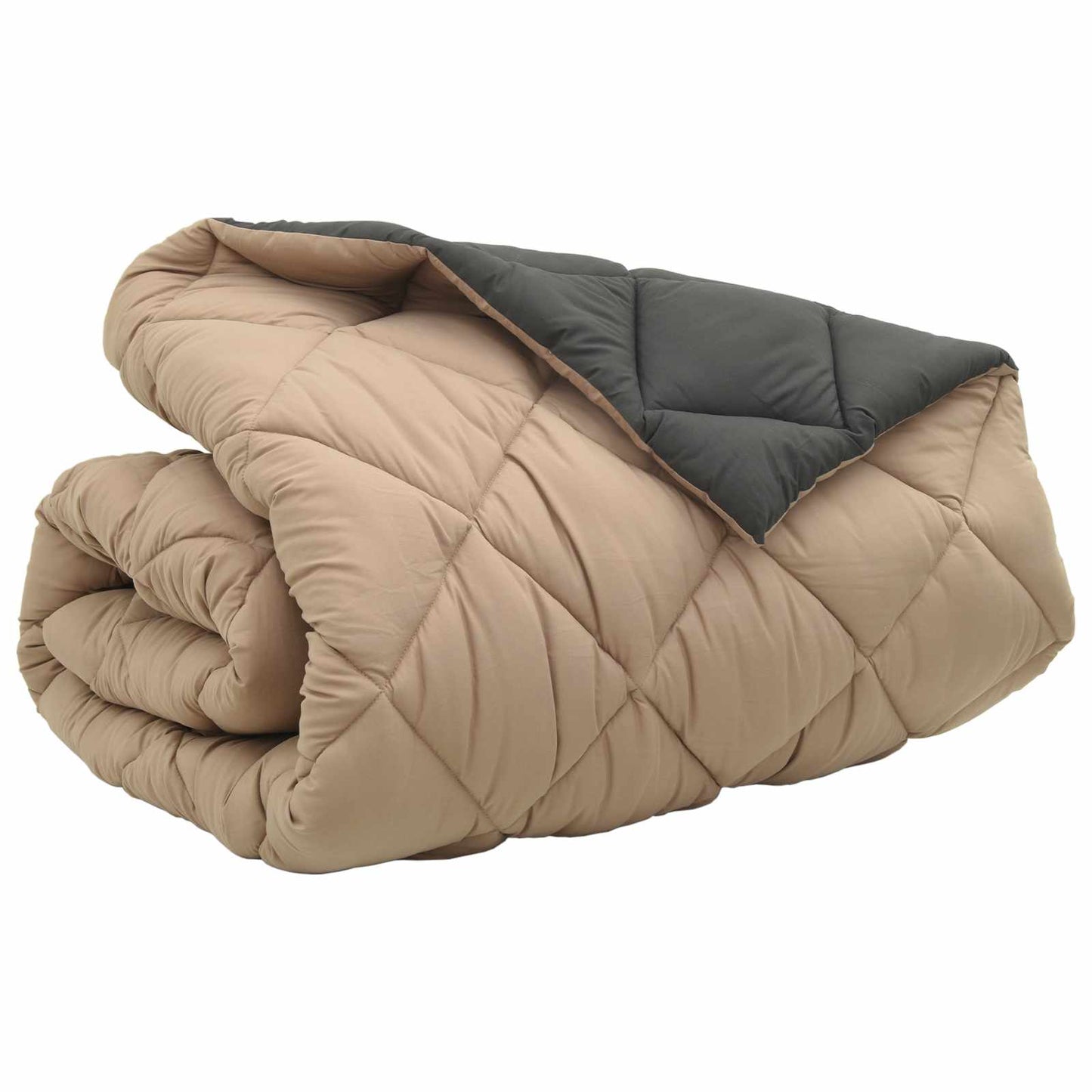 Duvet Invernale Antracite e Talpa 220 x 260 cm Microfibra | homemem39