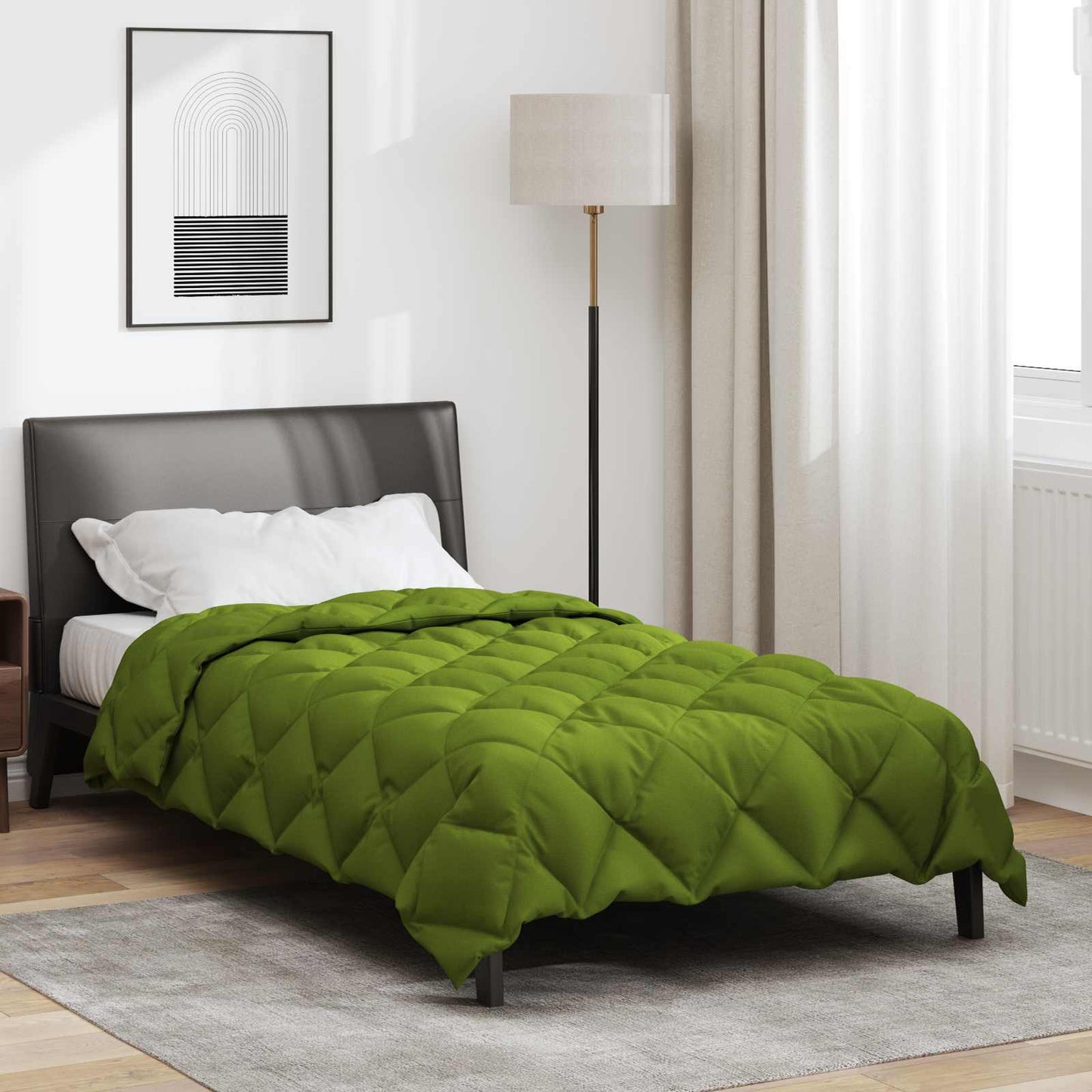 Duvet Invernale Verde 220 x 140 cm Microfibra