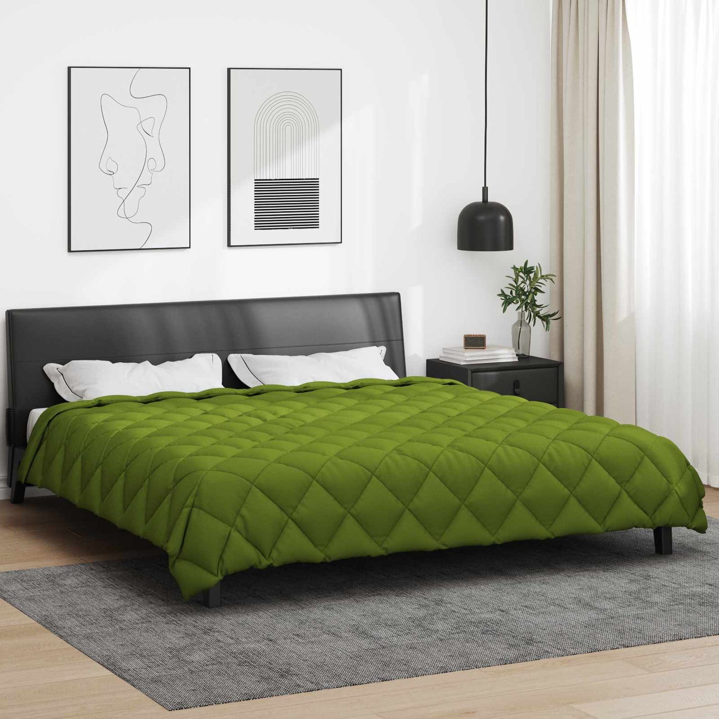 Duvet Invernale Verde 240 x 260 cm Microfibra
