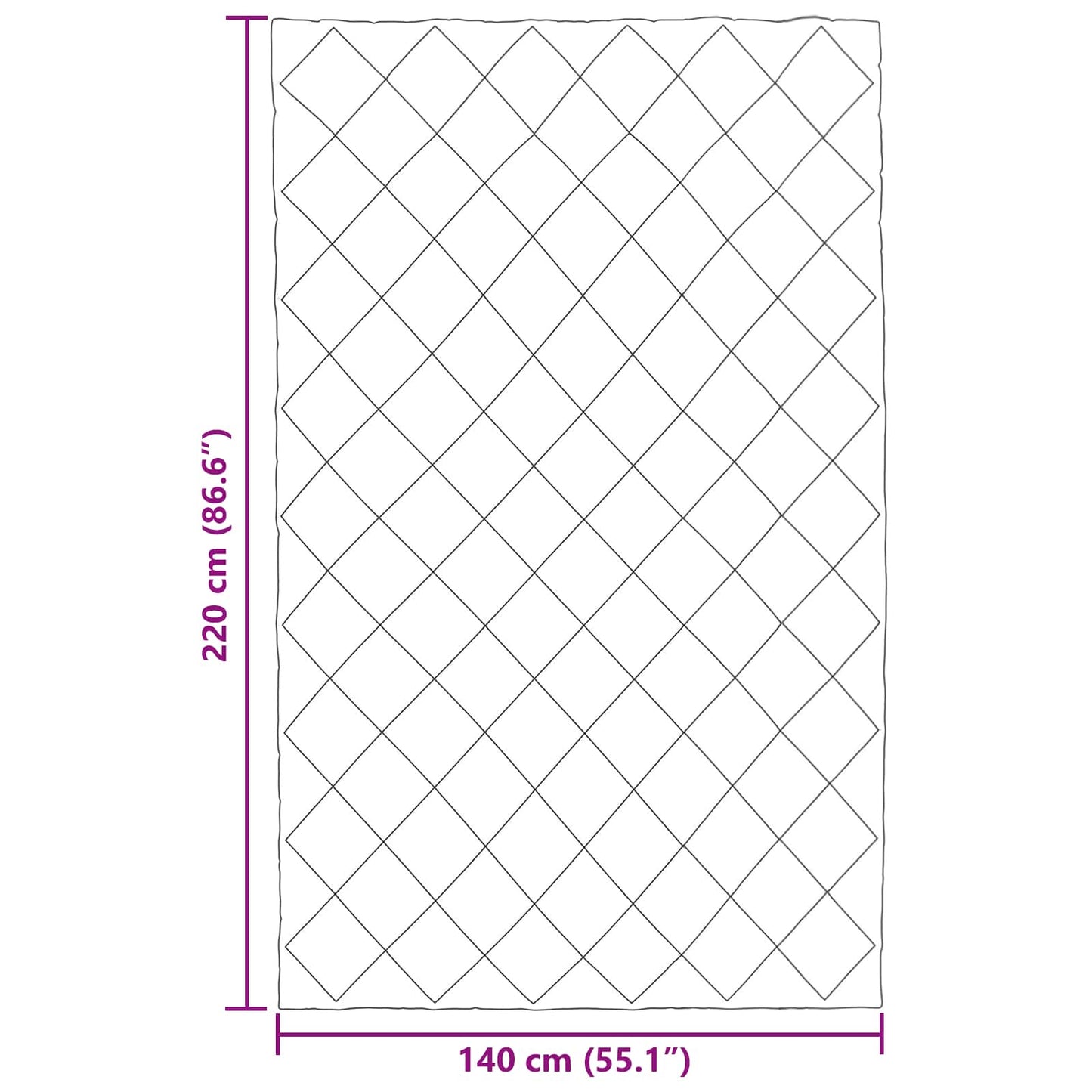 Duvet Invernale 140 x 220 cm 450 gsm Tortora